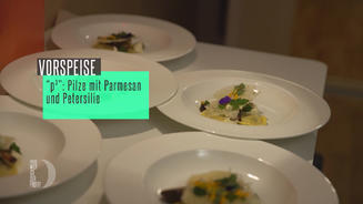 Pilze mit Parmesan und Petersili