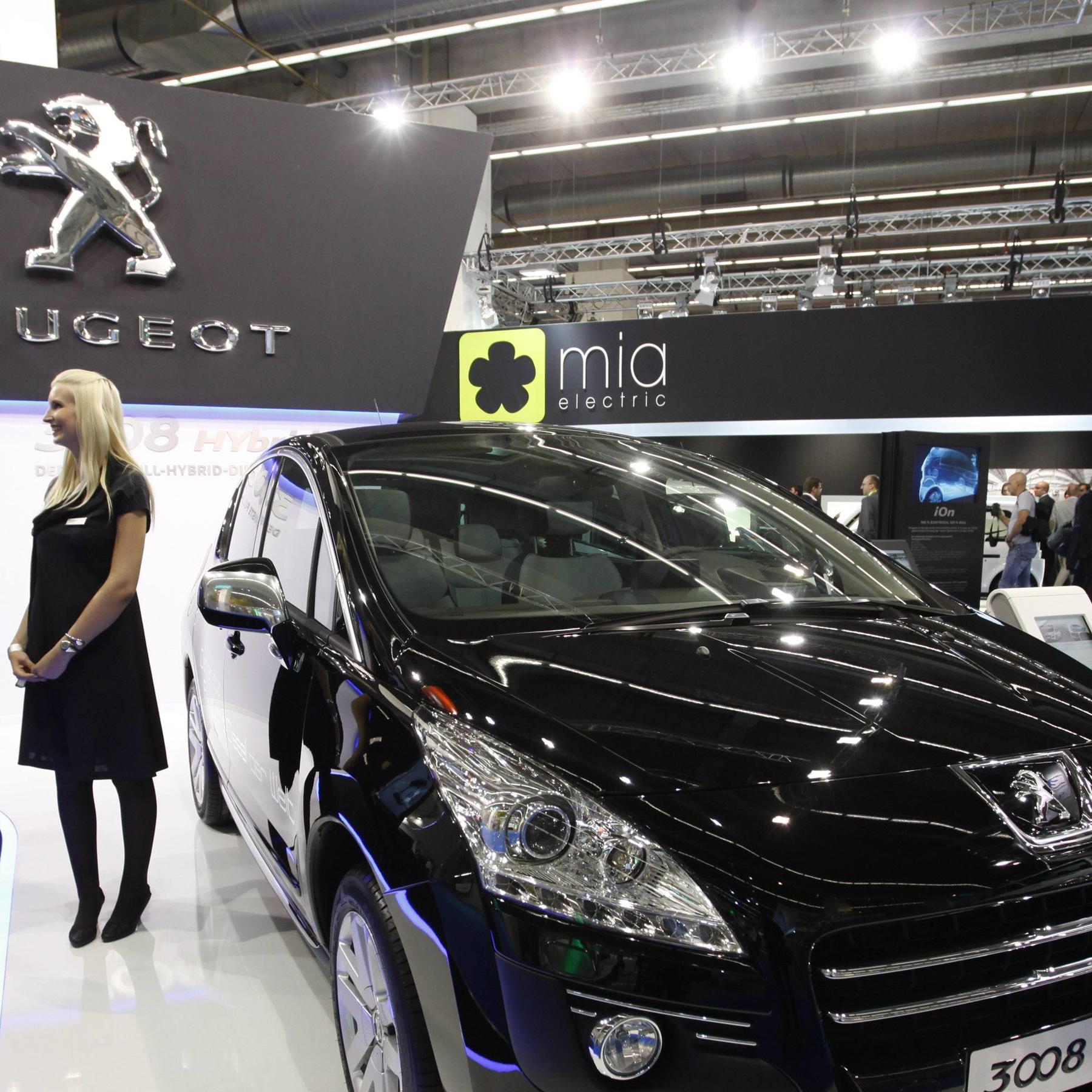The Peugeot 3008 Hybrid4 is pictured during the International Motor Show  in Frankfurt