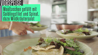 Maultaschen vom Bachsaibling