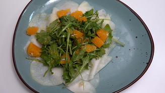 Carpaccio von dem Kohlrabi