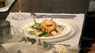  Garnelen-Tempura mit Trüffel-Ponzu