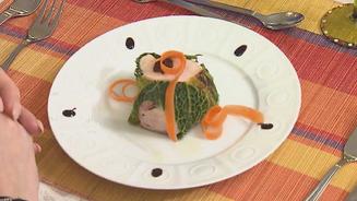 Roulés de chou au poulet