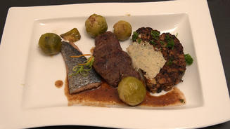 Surf & Turf mit schwäbischem Knödel