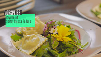 Ravioli mit Spinat-Ricotta-Füllung