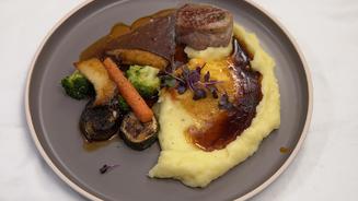 Kalbsfilet mit Kartoffelpüree
