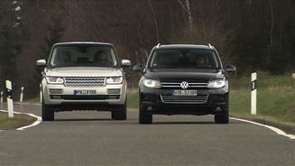Range Rover und VW Touareg im Test