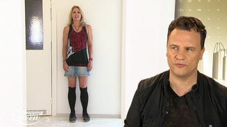 Franziscas Look ist "glatt daneben"