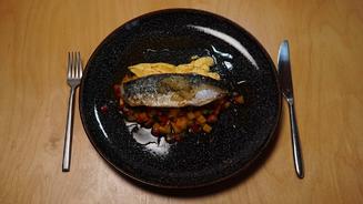 Makrele auf Ratatouille 