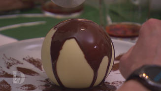 Weißer Schokoladenball 