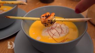 Hokkaido Kürbissuppe mit Zitronengras