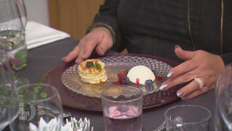 Joghurtmousse mit betrunkenem Törtchen