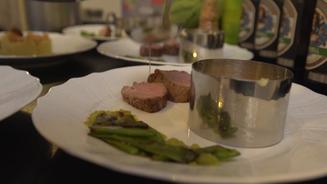 Kalbsfilet mit Kartoffel-Nuss-Stampf