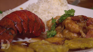 Enchilada de Langosta mit Basmatireis 