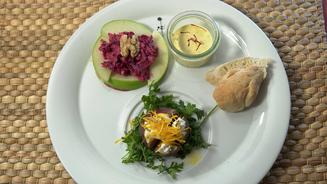 Gratinierte Feige mit Ziegenkäse