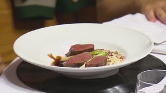 Rehfilet mit Keitln an Saftl 