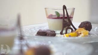 Blanc Manger mit Orangenlikör