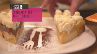 Zwetschgen- und Apfel-Tiramisu