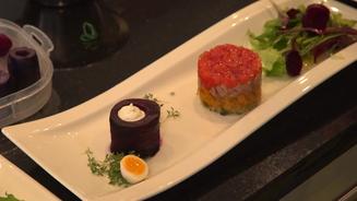 Gemüse-Kalbfleisch-Sülzchen