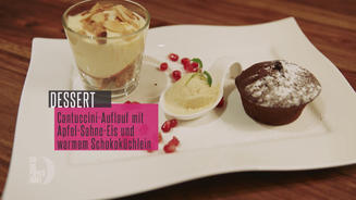 Kalter Cantuccini-Amaretto-Auflauf