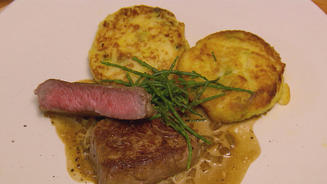 Rinder-Filet mit Pfeffer-Whiskey-Soße