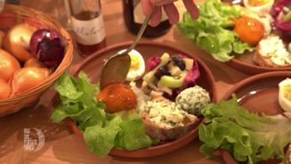 Römischer Hähnchensalat