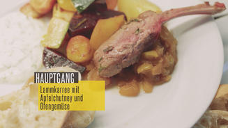Lammkarree mit Apfelchutney