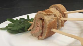 Gefüllter Buchweizenpfannkuchen