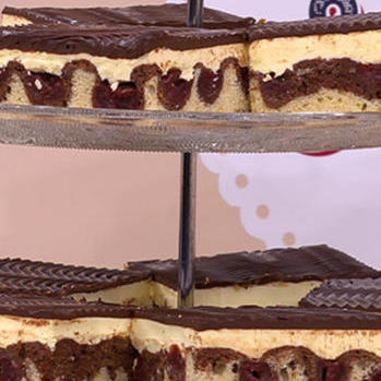Donauwelle mit Buttercreme Donauwelle mit Buttercreme