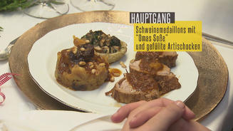 Schweinefilet mit Zimt-Mandel-Soße