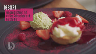 Himbeerküchlein mit weißer Schokolade