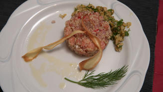 Lachsforellen-Bulgur-Tartar