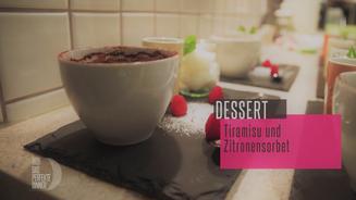 Tiramisu mit Zitronensorbet