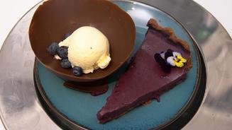Tarte mit Heidelbeer-Füllung