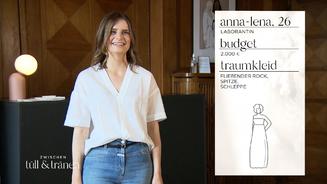 Die sorglose Braut wagt sich vier Wochen vor der Hochzeit zum Brautmodenladen 
