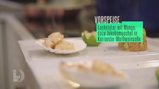 Lachstatar mit Avocado & Jakobsmuschel