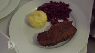Martinsgans mit Ingwer-Rotkohl