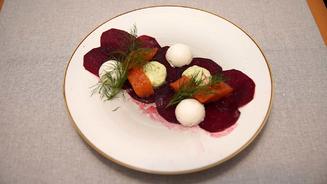 Selbst gebeizte Lachsforelle