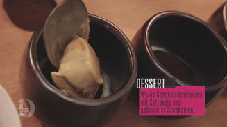 Weißer Schokoladen-Espuma & Kaffee-Eis