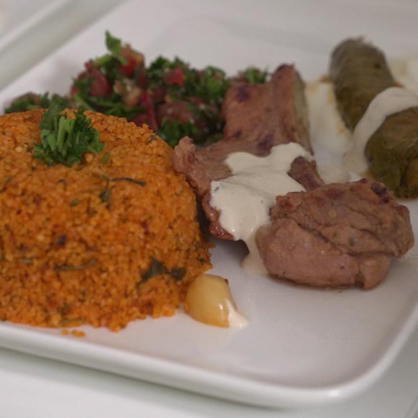 Sallys Hauptspeise: Aprax u Gosht - Lamm / Joghurt / Reis / Kichererbse