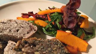 Lauwarmer Kürbis-Balsamico-Salat