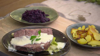 Tellerfleisch mit Meerrettichsoße