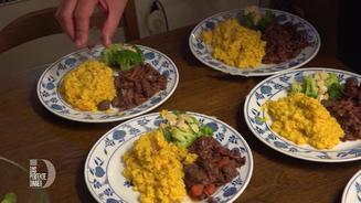 Murmeltier mit Safran-Risotto