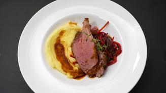 Roastbeef auf Kartoffelpüree