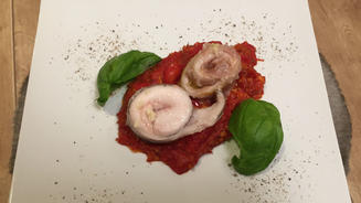 Roulade von der Rhöner Bachforelle