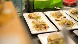 Steinpilzravioli an Kräuterschaum