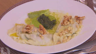 Ravioli mit Spinat-Ricotta Füllung