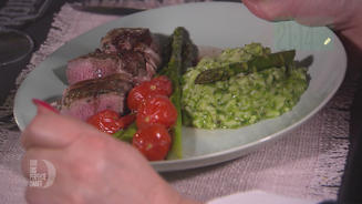 Kräuter-Lammlachs in Bacon