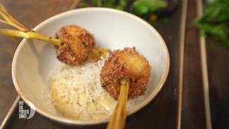 Zitronengrasspieße mit Koriander