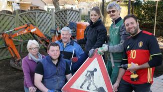 Claus, Ralf und Henrik sind im Einsatz