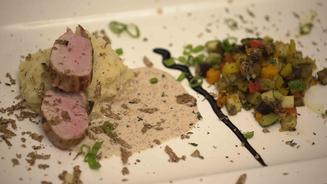 Schweinefilet an Kartoffelstampf